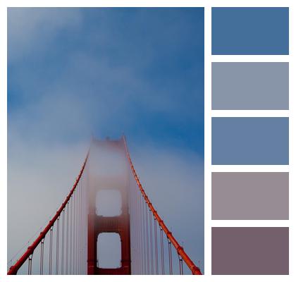 Bridge Golden Gate Bridge Sky Image